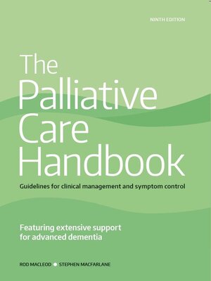 cover image of The Palliative Care Handbook 9th edition